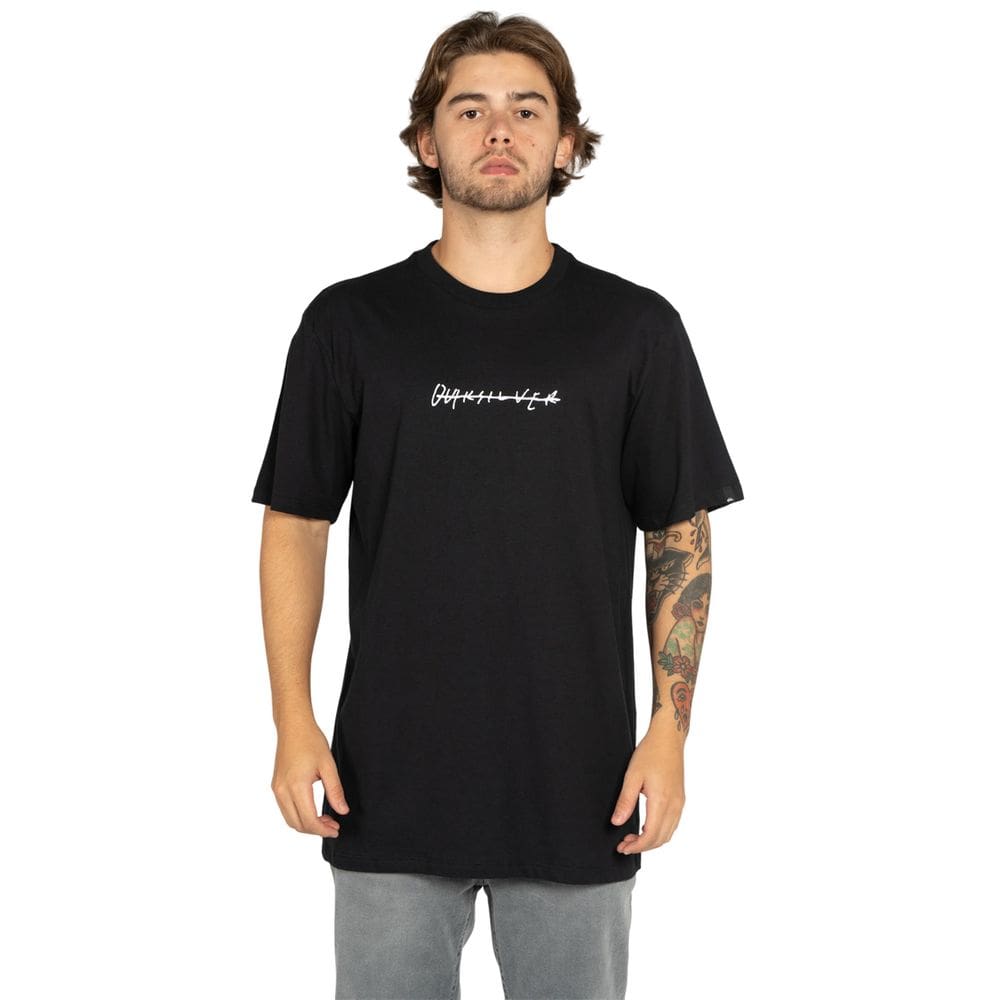 Camiseta Quiksilver Masculina Rushed Logo Dna
