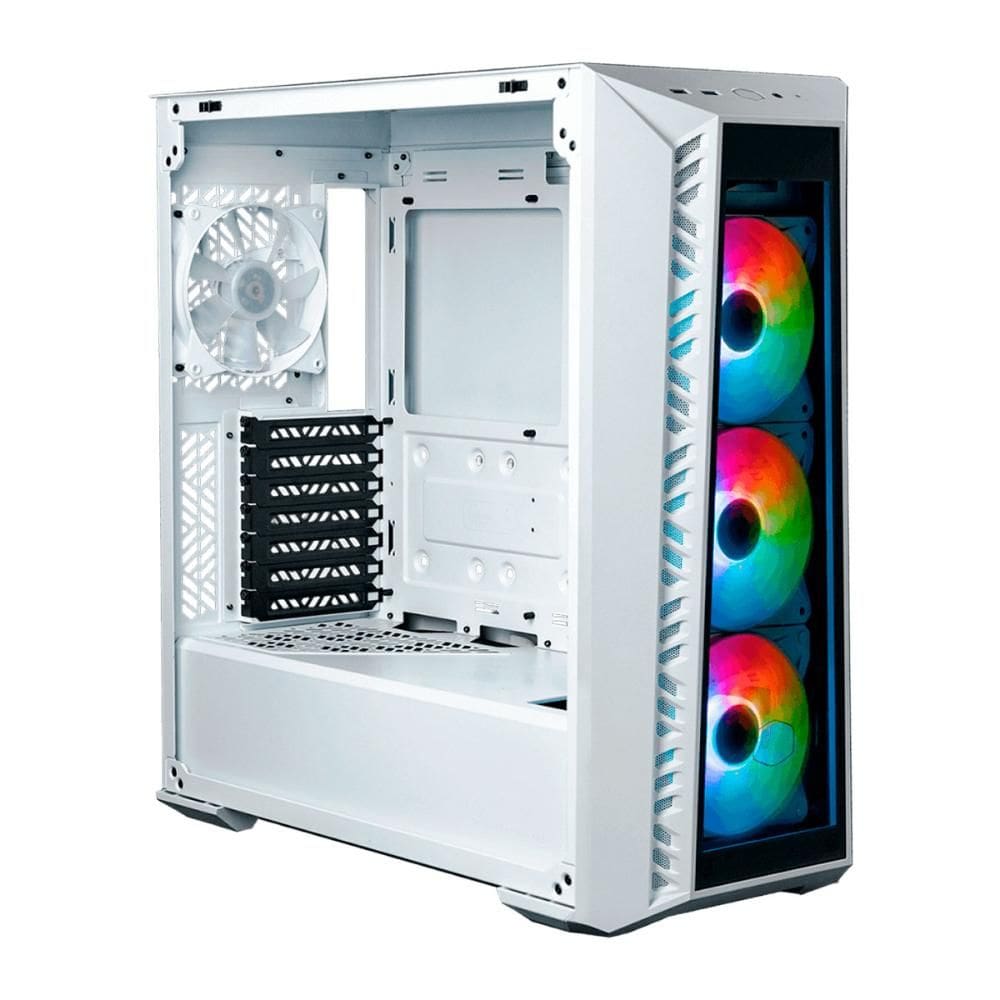 Gabinete Gamer Cooler Master Maxterbox MB520 - 4 Coolers ARGB - ATX - Branco - MB520-WGNN-S01