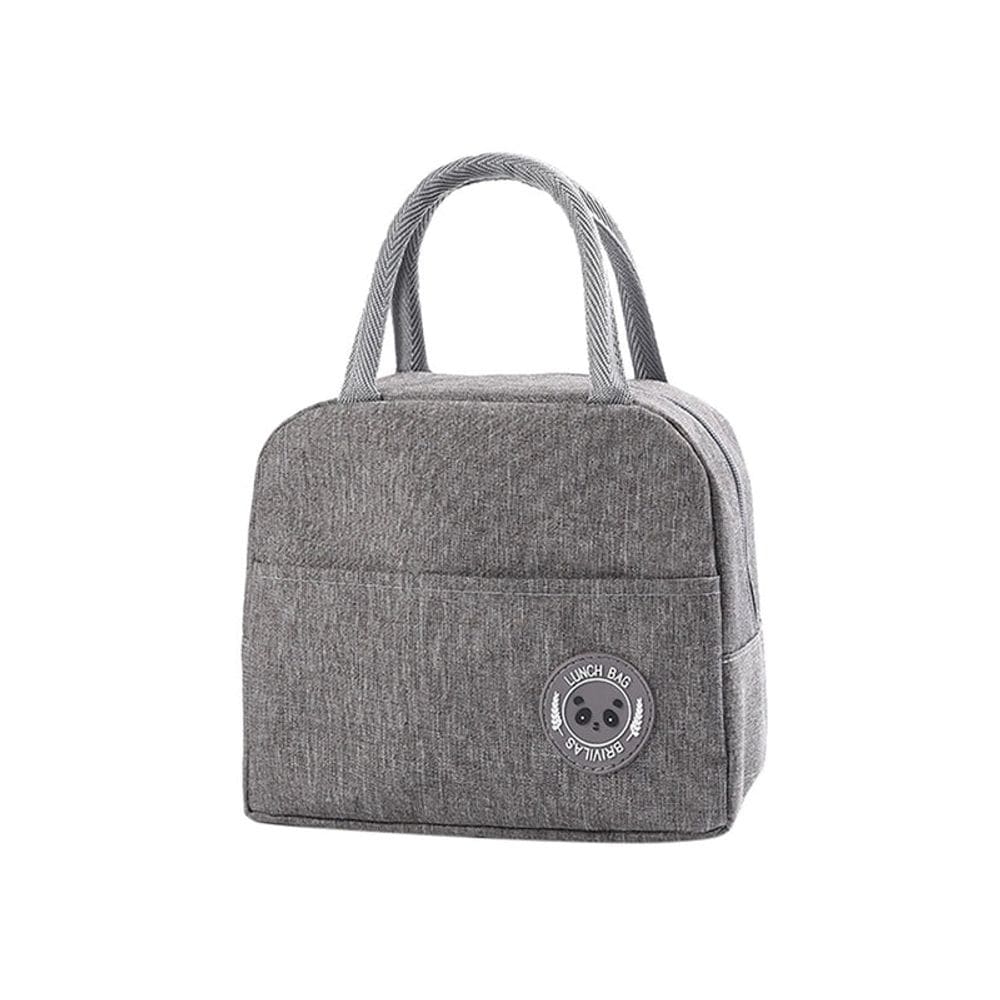 Lancheira Thermal Bag Colation Lunch Bag Grey