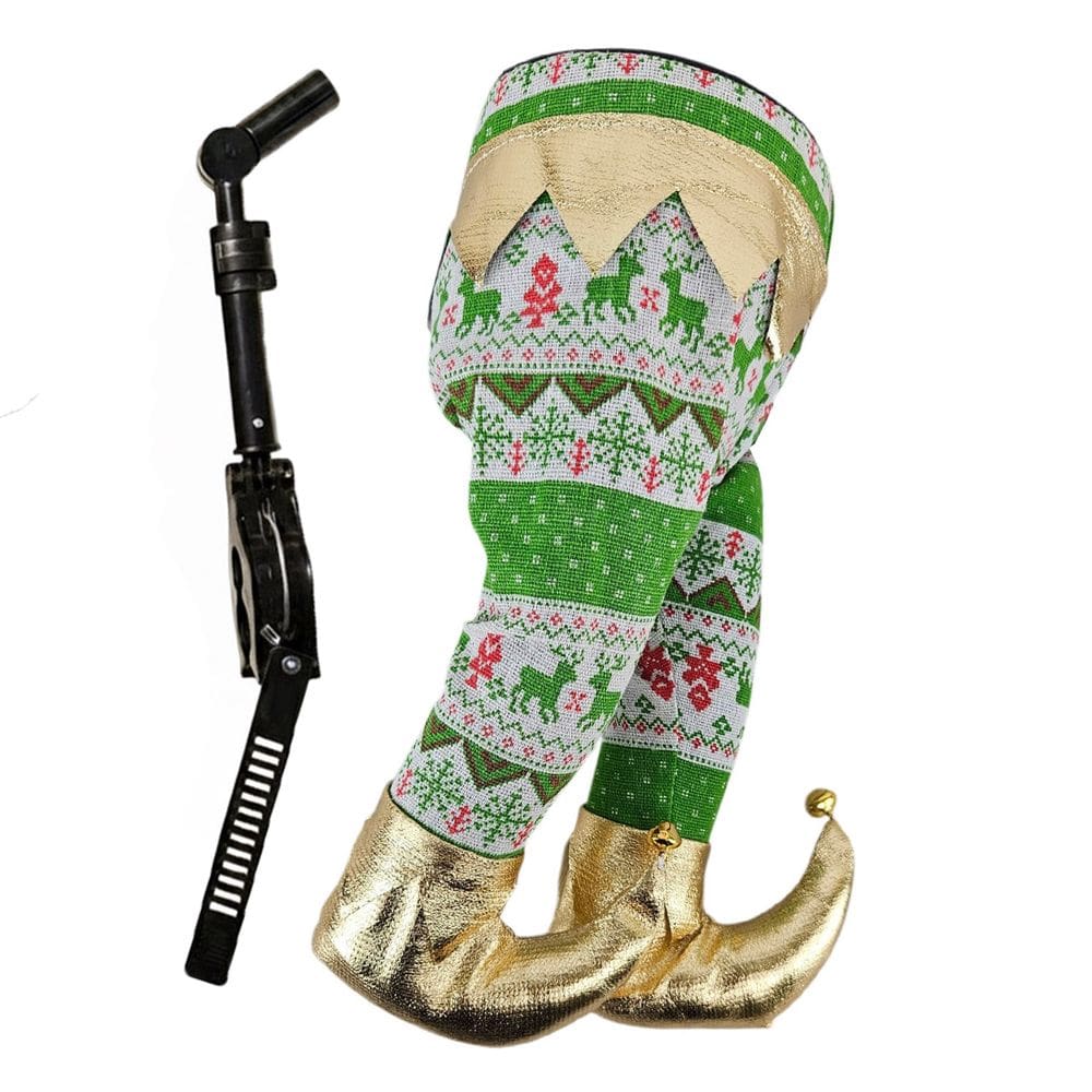 Pernas Duende Natal Elfo Natalina Chute Movimento Flexivel Arvore Decoraçao Janela Porta Casa Loja Festa Fim de Ano