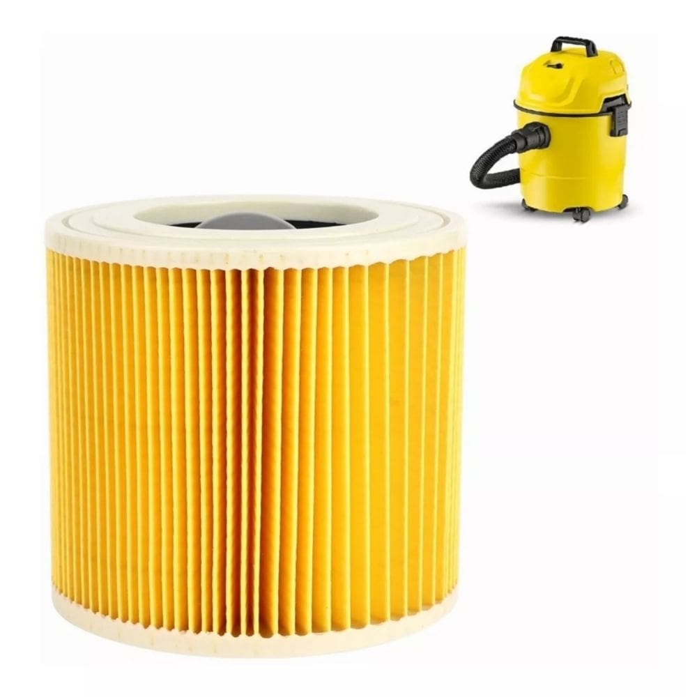 Cartucho de filtro para aspiradores úmidos e secos Karcher
