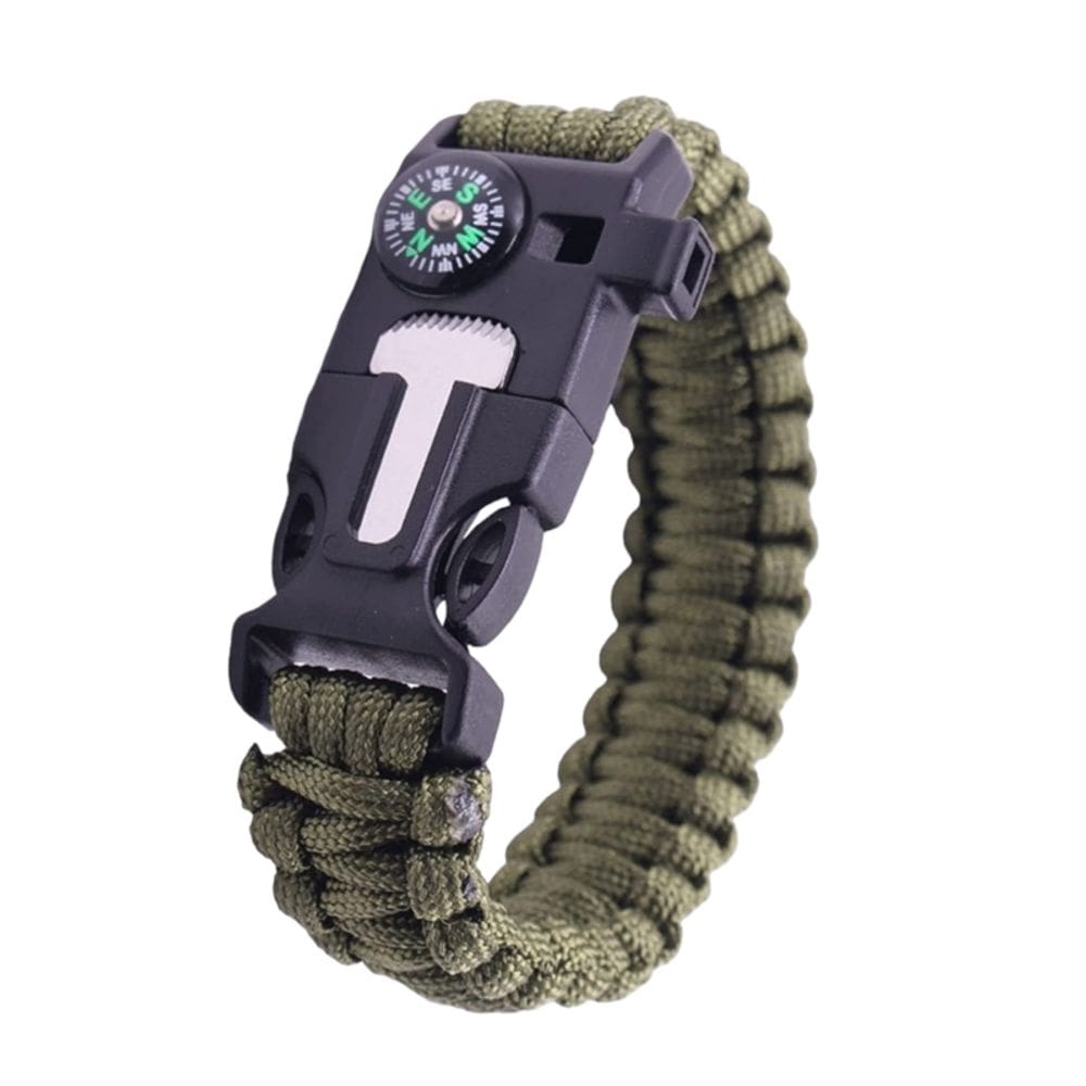 Pulseira Brujula Paracord Treking Survival 5 em 1 BJ4