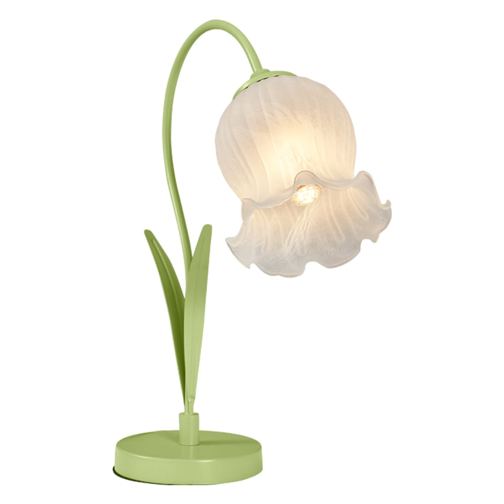 Luminária de Mesa Abajur Lirio Verde 43cm 1E27 LA1022 Delis