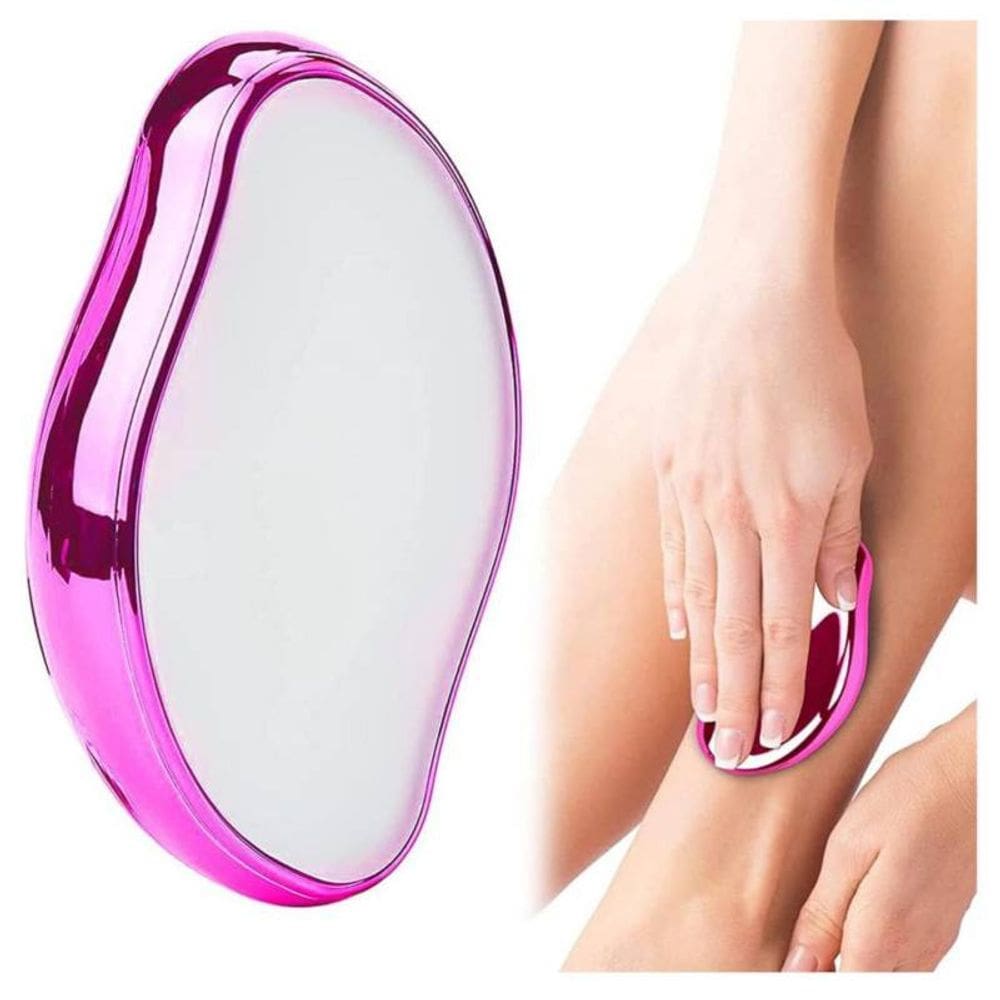 Removedor de cabelo, depilador de cristal, rosa sem dor