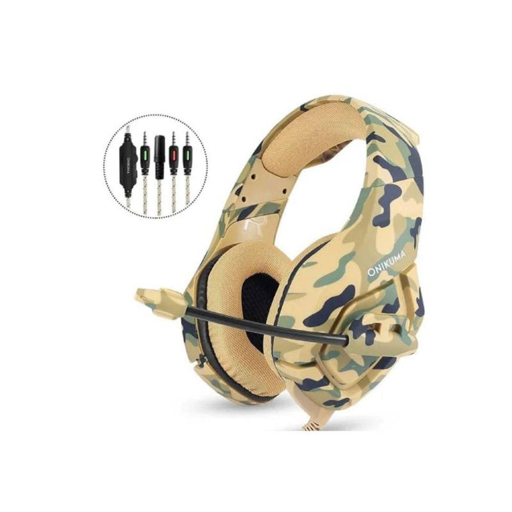 Fones de ouvido para jogos Onikuma Military Style com driver de 50 mm