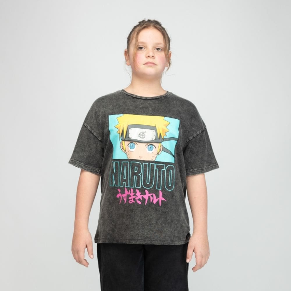 Camiseta Girl Naruto Grey Naruto Print