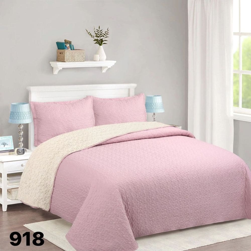 Capa de edredão Sherpa 1 1/2 Seats Pink Stick M918 180x230cm