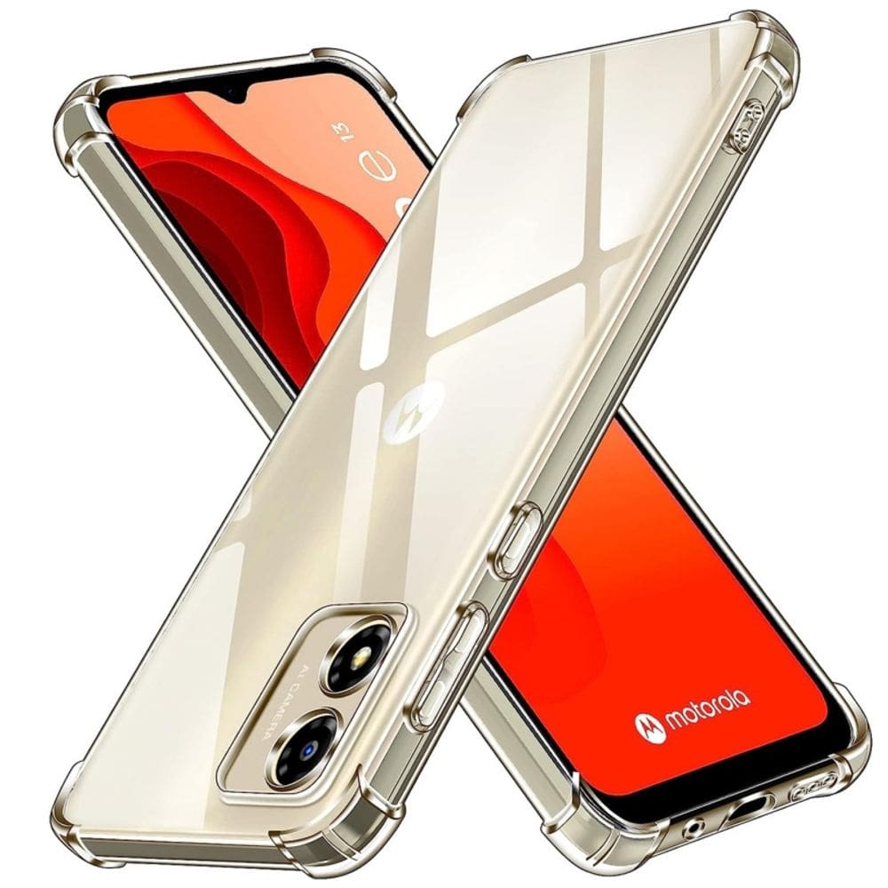 Capa de telefone em gel de TPU transparente para Motorola E13