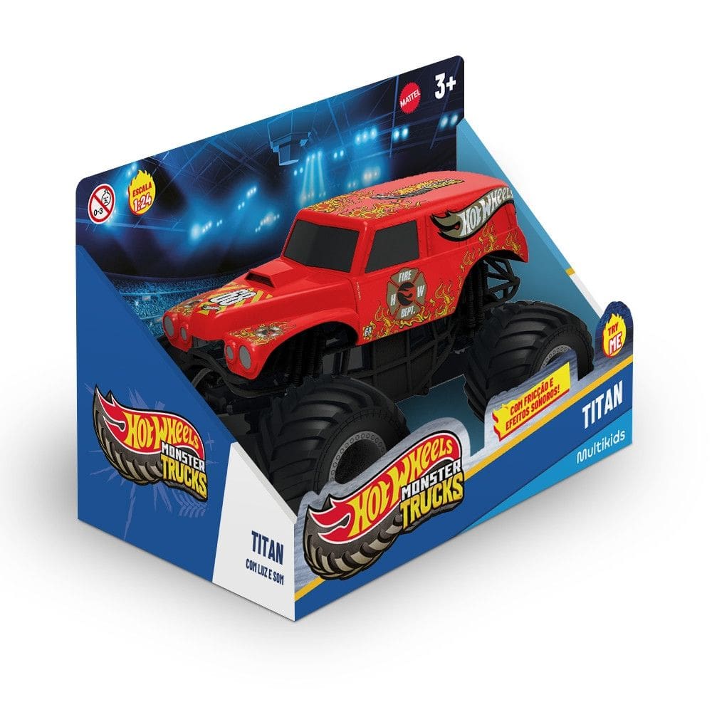Caminhao Monstro Hot Wheels Com Luz e Som - BR2530