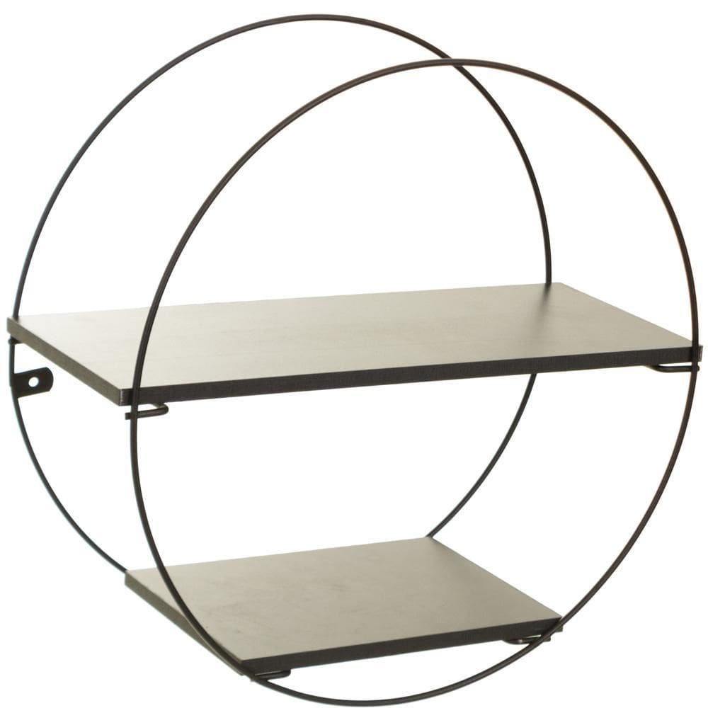 Prateleira Geometrica Circular Black