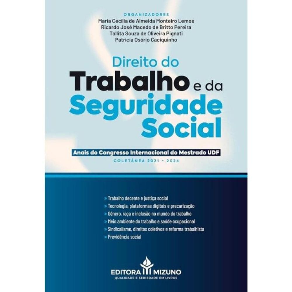 Direito Do Trabalho E Da Seguridade Social - 2025