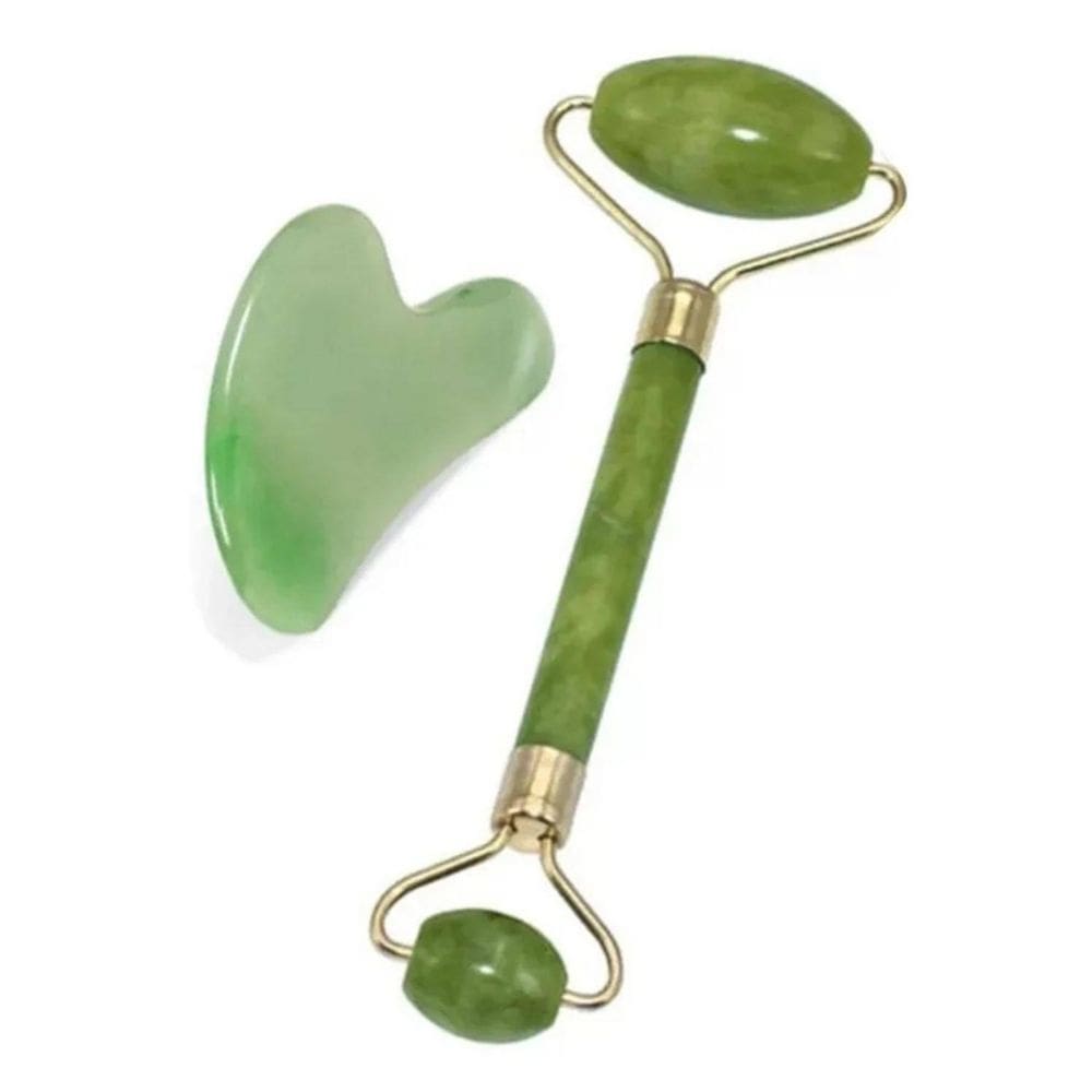 Massageador facial Roller Jade Stone 100% natural Xiuyan Jade