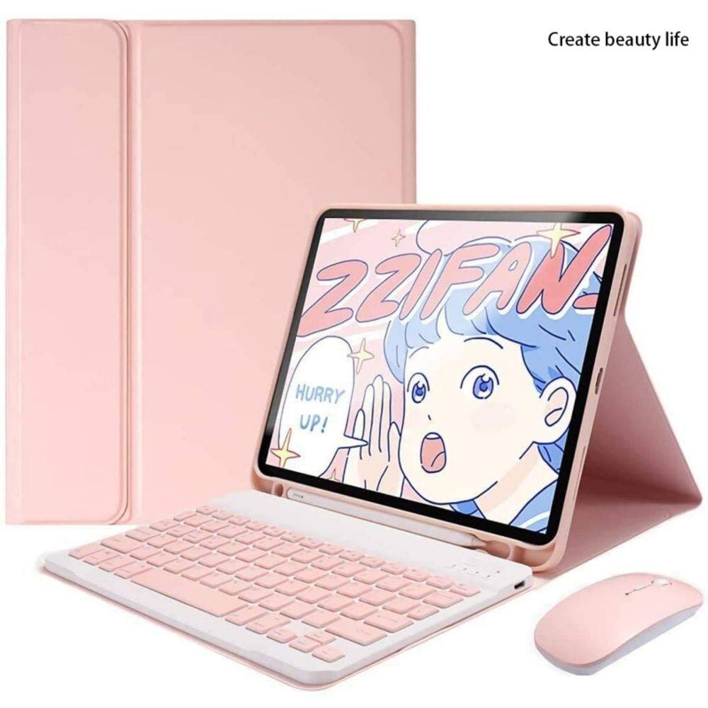 Capa de teclado e mouse para Galaxy Tab A8 10.5 SM-X200/X205