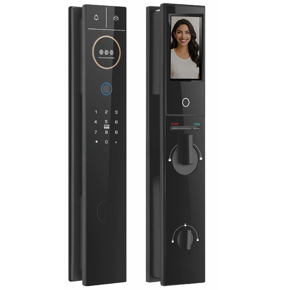 Fechadura Eletronica Digital Biometria Reconhecimento Facial Wifi App Tag Cartao Segurança Residencial Celular Smartphone