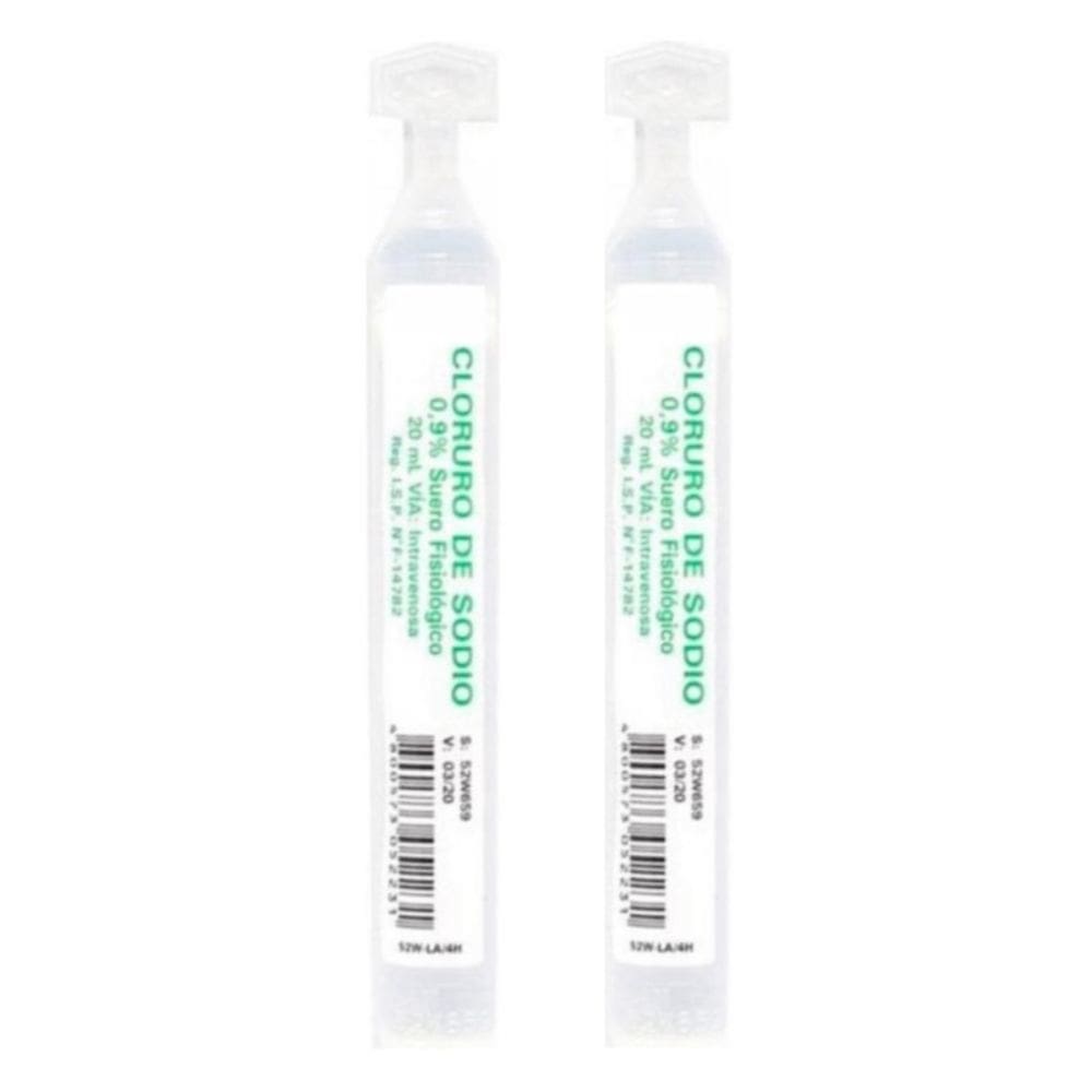 Cloreto de sódio sérico fisiológico 0,9% 20 mL (pacote com 10)