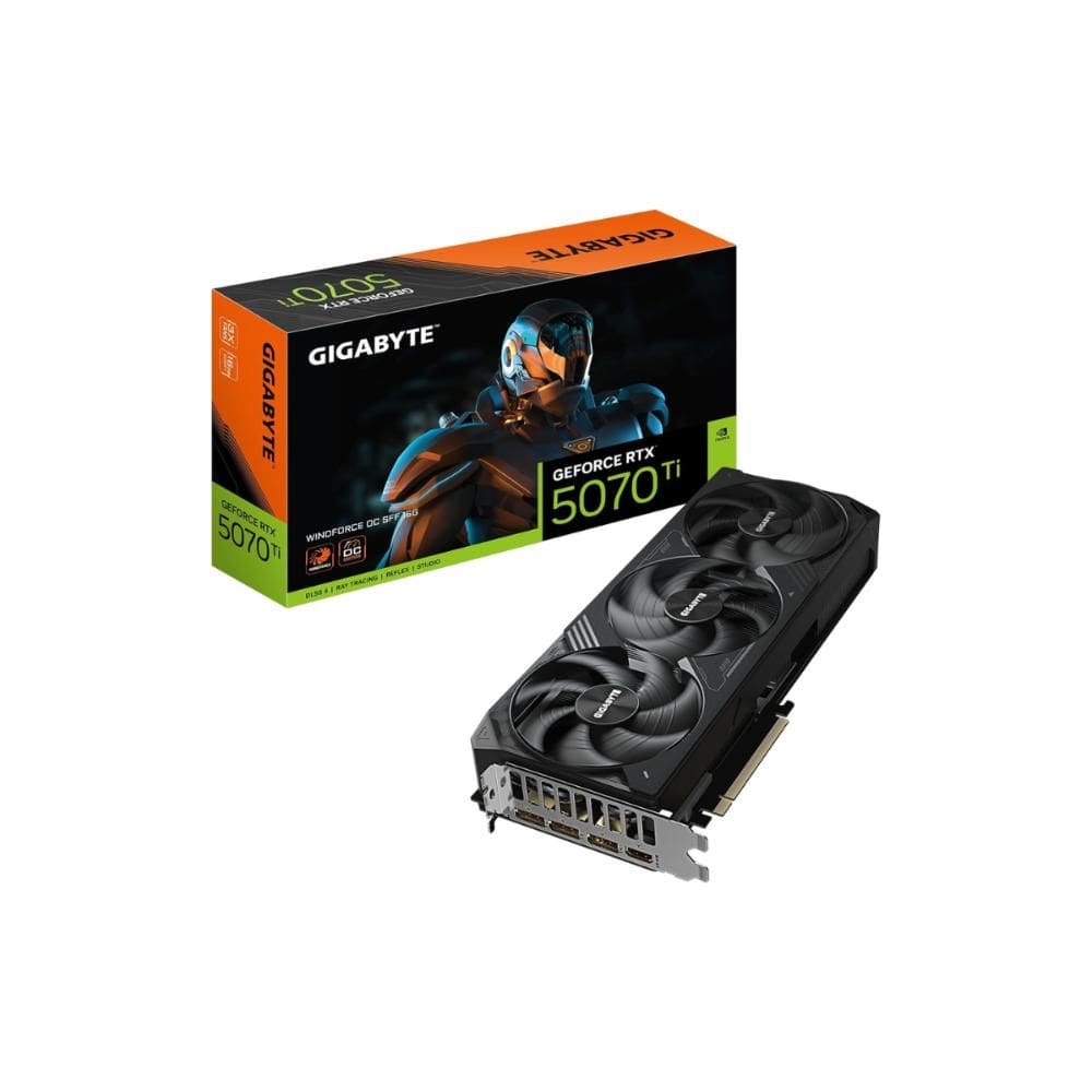 Placa De Video Gigabyte Rtx 5070 Ti Windforce Sff 16g Ddr7