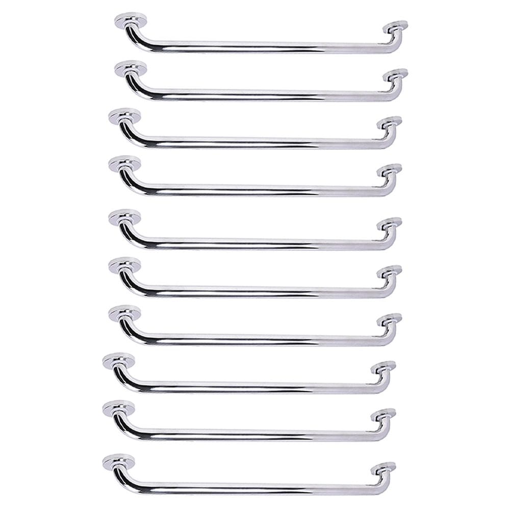 Barra De Apoio 80cm Kit 10 Uni Idoso Cadeirante Acessibilidade Banheiro Box Escada