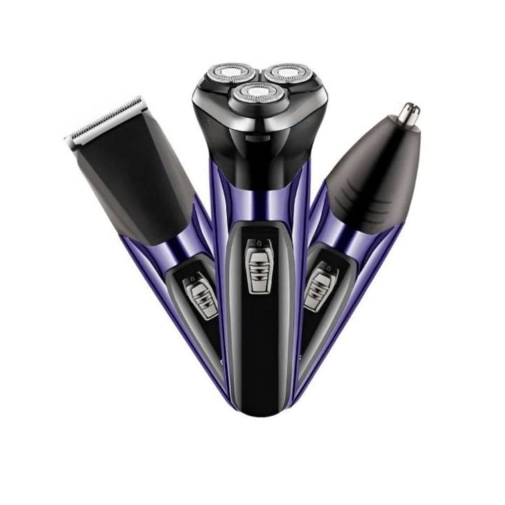 Máquina de barbear elétrica 3 em 1 para homens recarregável