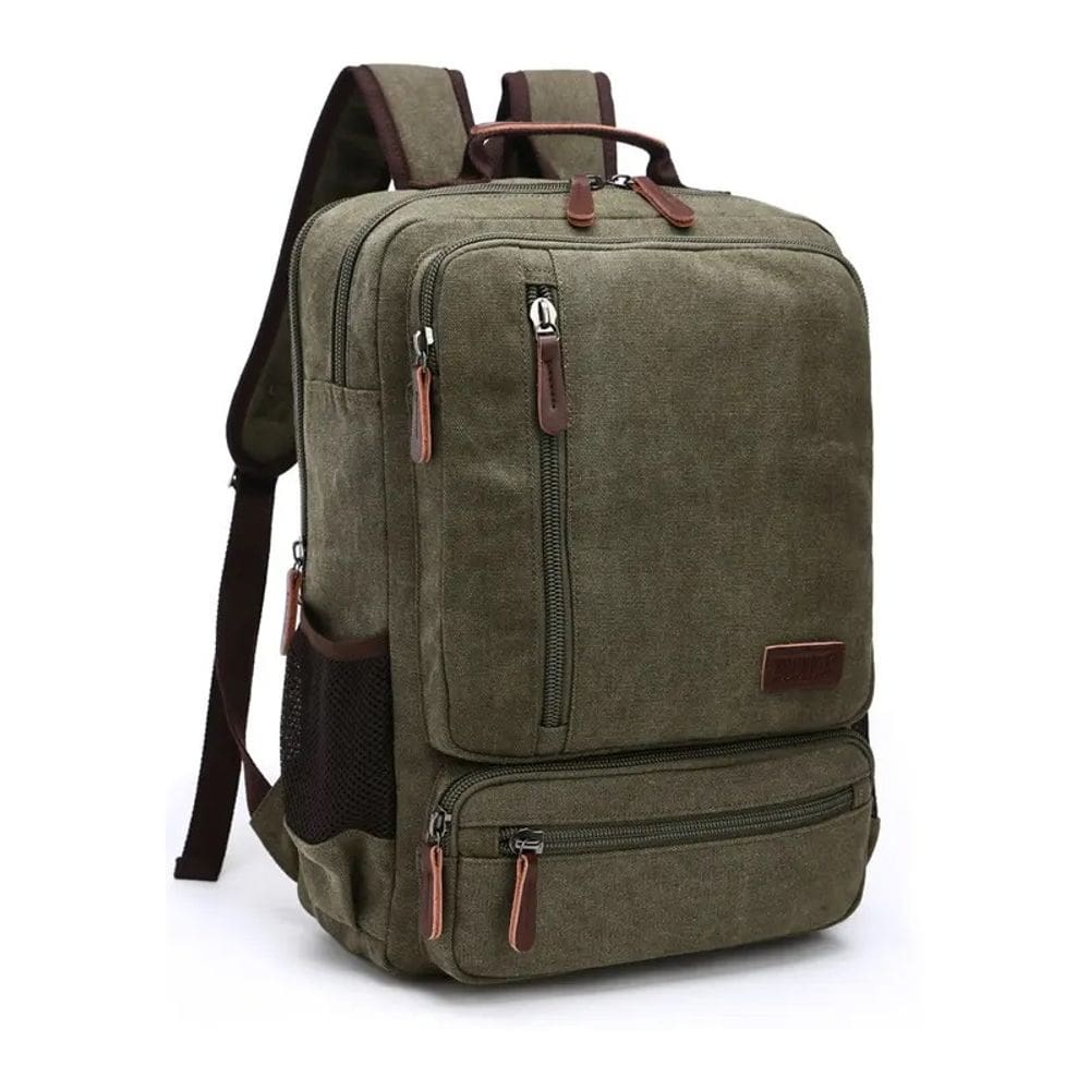 Mochila de viagem Wisconsin Canvas com bolso para laptop