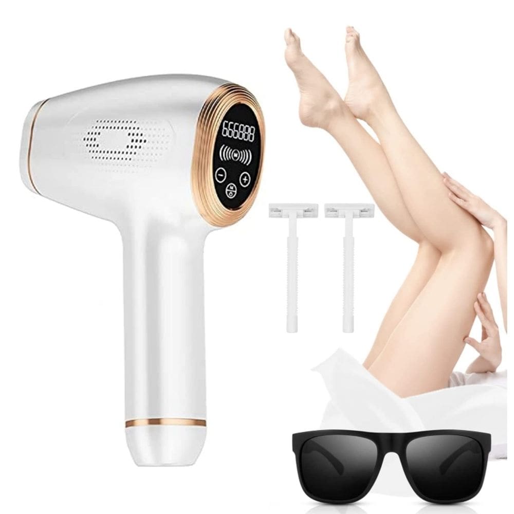 Dispositivo de depilação IPL para salão sem dor para mulheres - branco