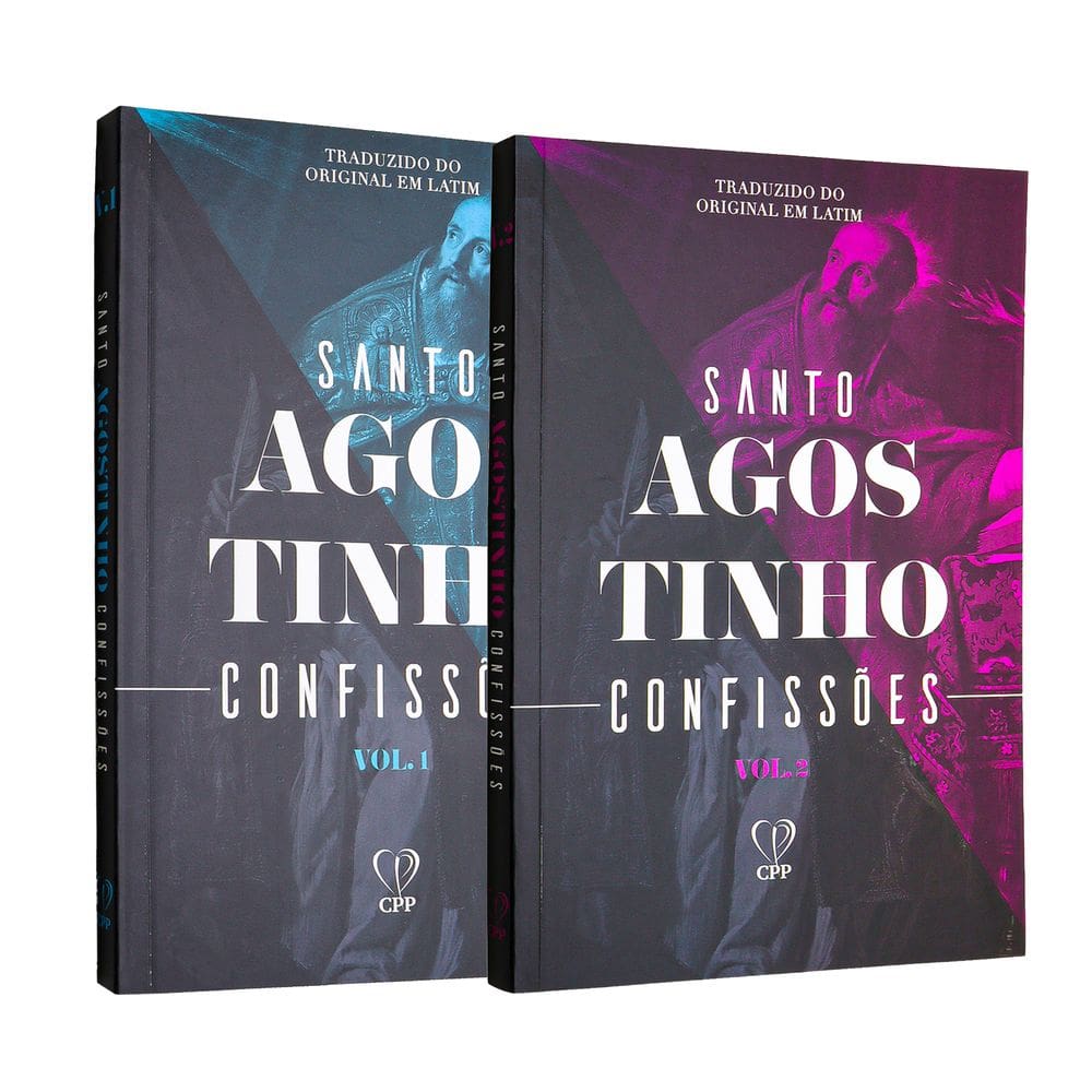 Box Confissões de Santo Agostinho 2 Volumes Capa Brochura