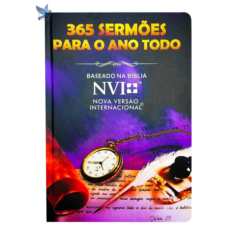 Livro 365 Sermões Para O Ano Todo NVI Capa Dura