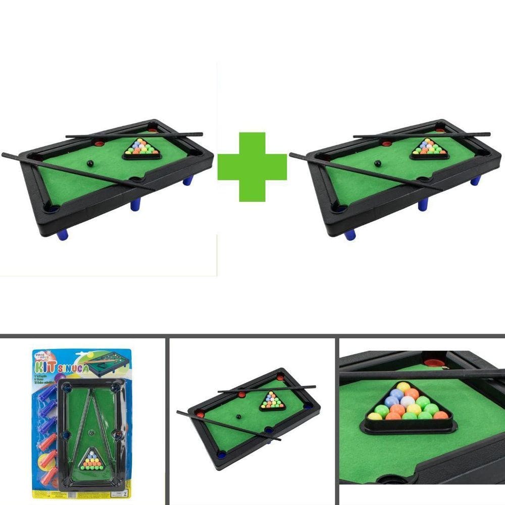 Kit Conjunto 2 Kit Sinuca Infantil Toys & Toys 657326 Preto