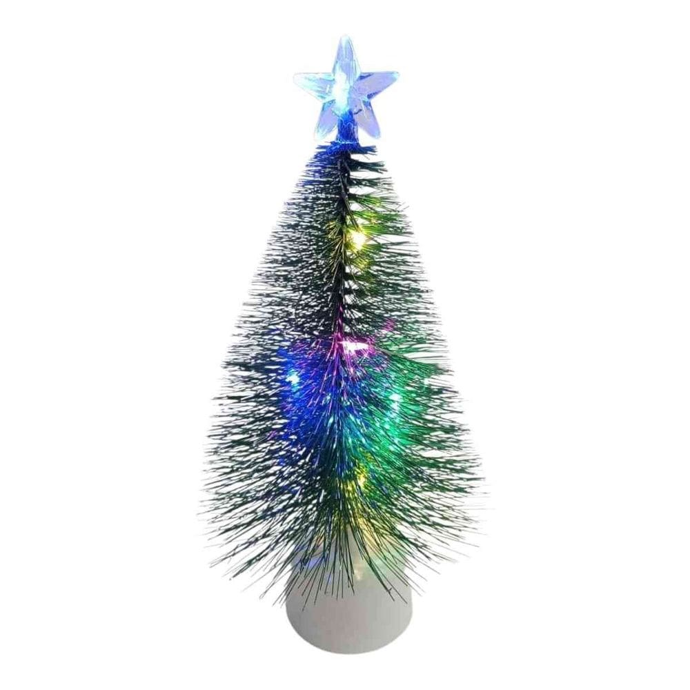 Mini Árvore de Natal LED Colorido 17,5cm a Bateria – Enfeite Decorativo Natalino