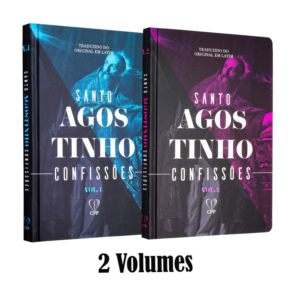 Box Confissões de Santo Agostinho 2 Volumes Capa Dura