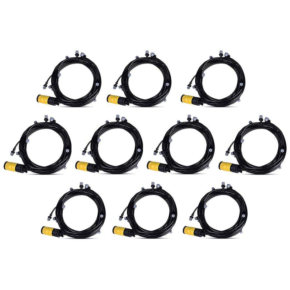 Mangueira Climatizadora Kit 10 Uni Kit Sistema Irrigacao Portatil 10 Metros Jardim Quintal