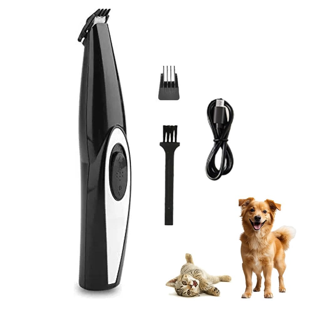 Maquina de Tosa Pelo da Pata Orelha Cao Gato Cachorro Aparador Sem Fio USB Silencioso Seguro Animal de Estimaçao