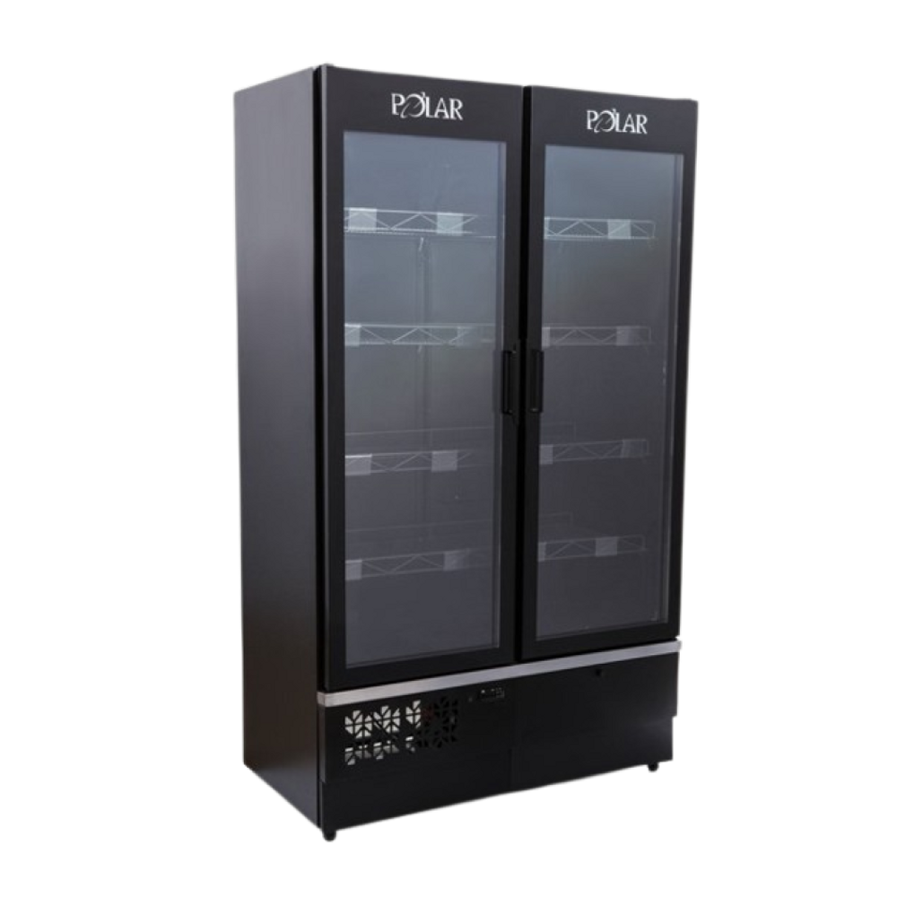 Expositor Vertical Refrigerado Polar 1,70M 3 Portas All Black Infinite EVPI170 220V