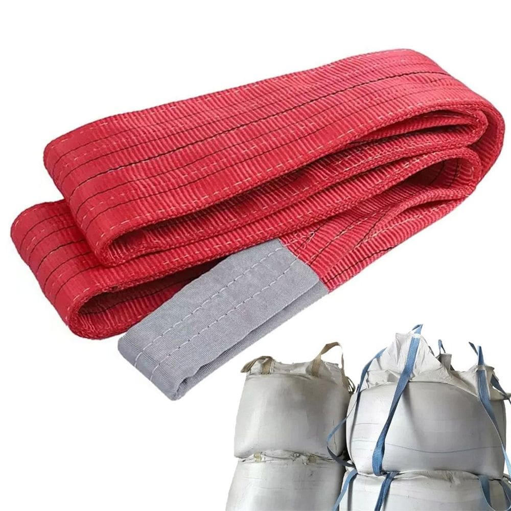 Cinta Elevaçao Carga 5 Toneladas 8 Metros Reforçada Guindaste Reboque Guincho Resistente