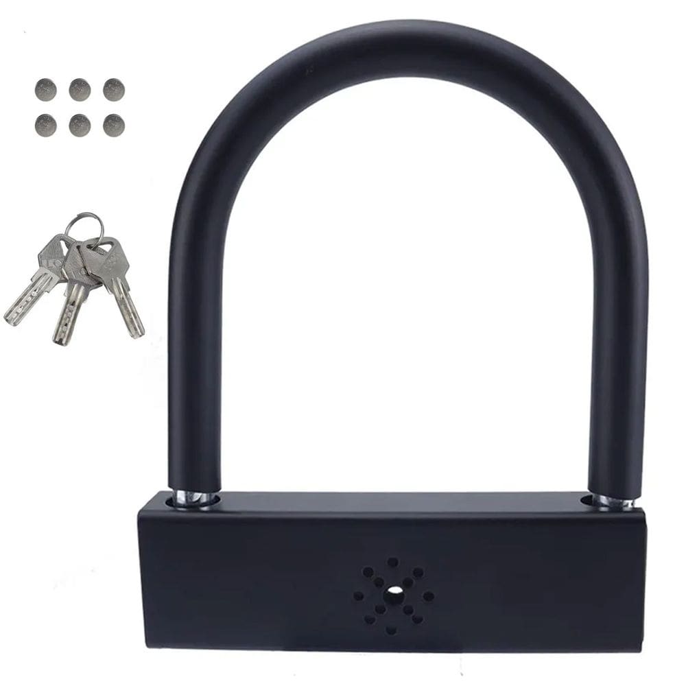 Cadeado Trava Alarme Moto Bike Anti Furto Motocicleta Bicicleta Portao Segurança Proteçao Resistente