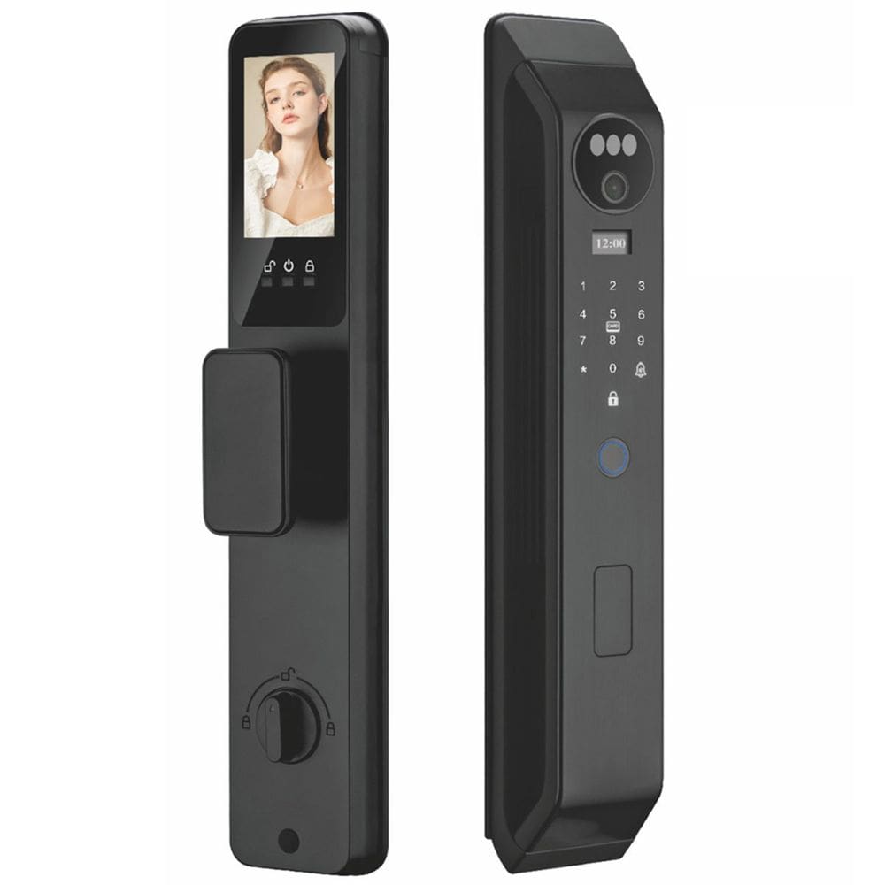 Fechadura Eletronica Digital Wifi Biometria Cartao App Reconhecimento Facial Celular Smartphone Porta Segurança Residencial Condominio