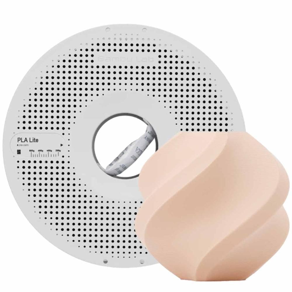 Filamento PLA Lite Bambu Lab para Impressora 3D Bege 1 Kg