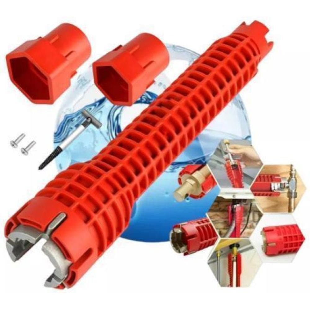 Chave Hidráulica Multifuncional Reparo 8 Em 1 Pia E Torneira