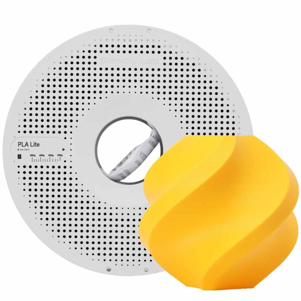 Filamento PLA Lite Bambu Lab para Impressora 3D Amarelo Girassol  1 Kg