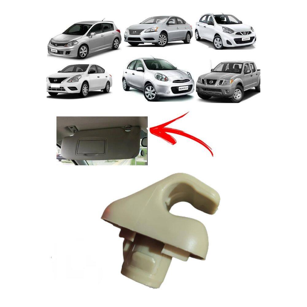 Suporte Presilha Grampo Para Sol Bege Frontier March Versa