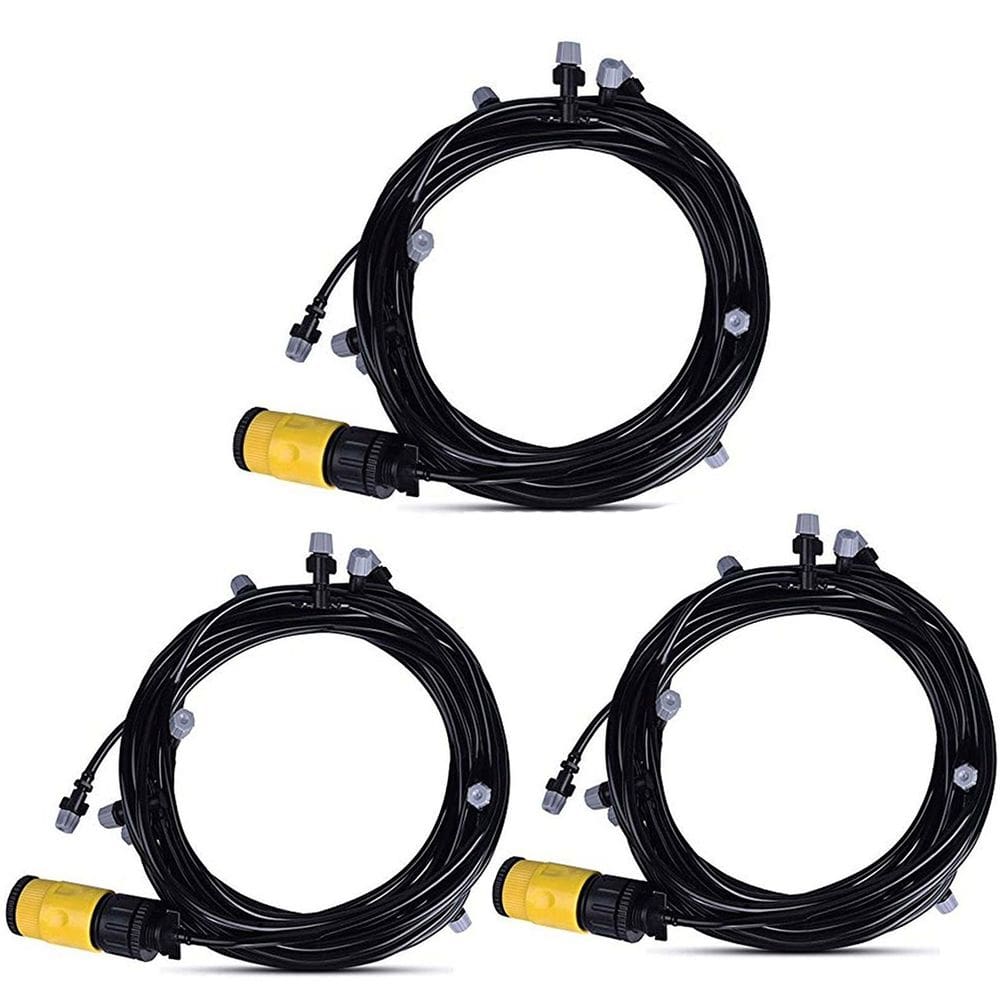 Mangueira Climatizadora Kit 3 und Nevoa Sistema Irrigacao Jardim Quintal Plantaçao 10 Metros