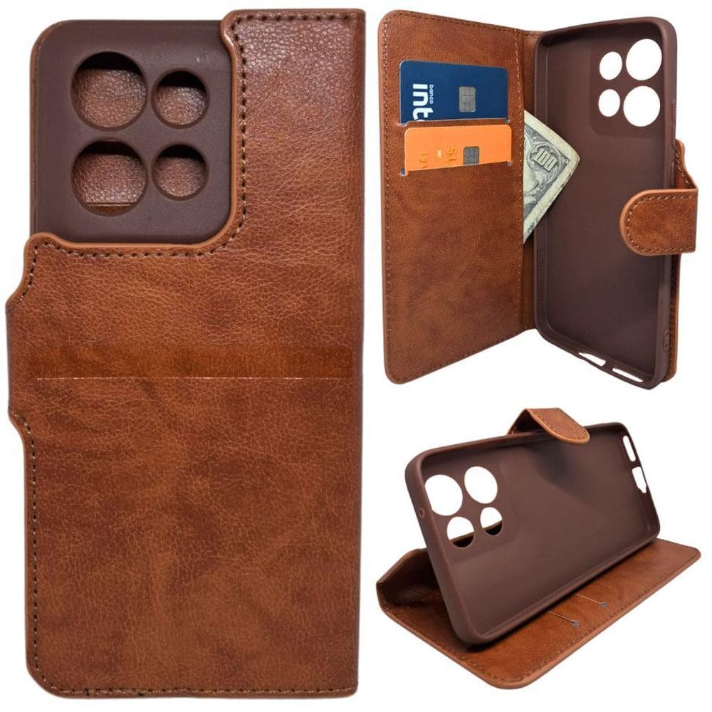 Capa Carteira Motorola Edge 50 Neo Tela De 6.4 Capinha Case