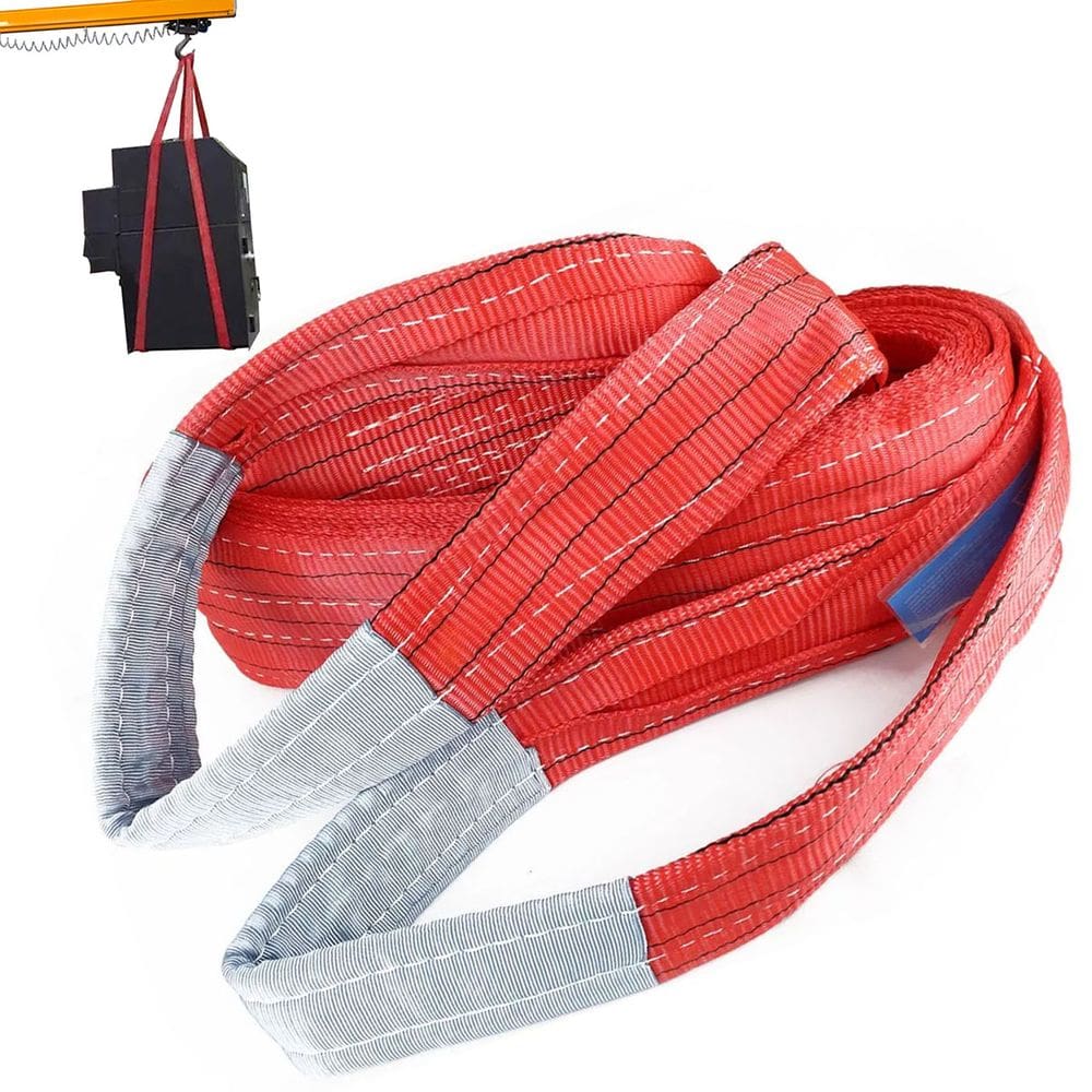 Cinta Elevaçao Carga 5 Toneladas 8 Metros Reforçada Guincho Guindaste Reboque Mudança