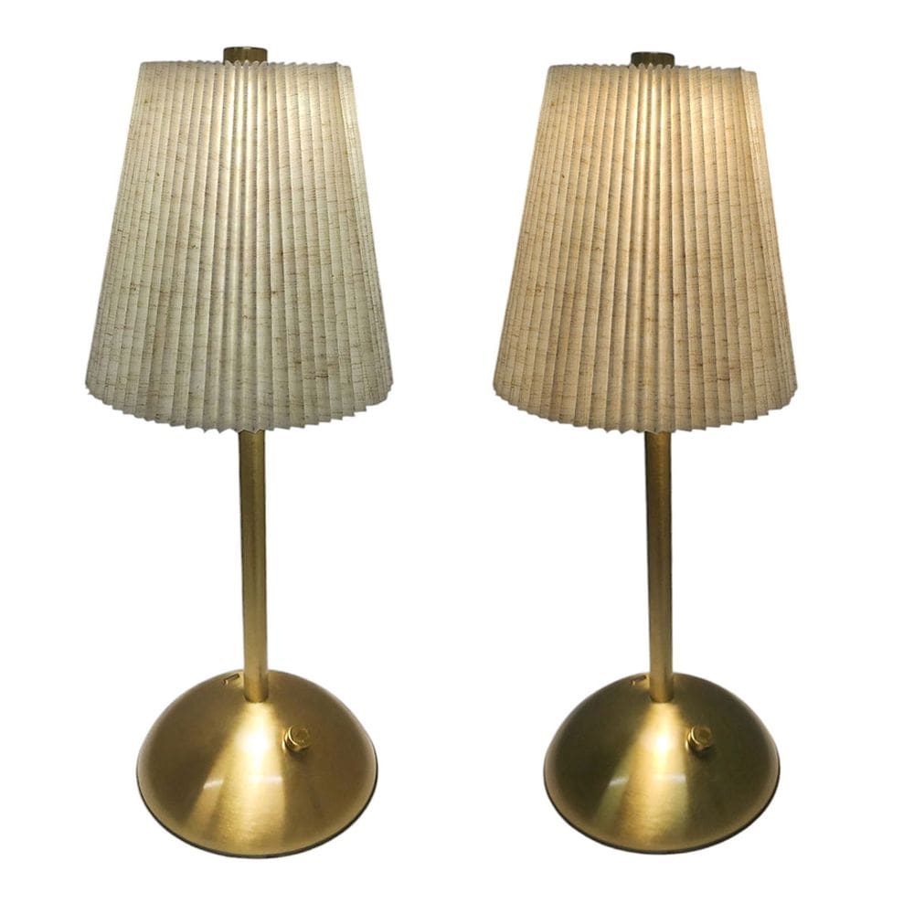 luminaria de Mesa Abajur Kit 2 uni LED 3 Tons Controle de Intensidade Bateria Recarregavel USB Candeeiro Mesa Trabalho Cabeceira Decoraçao