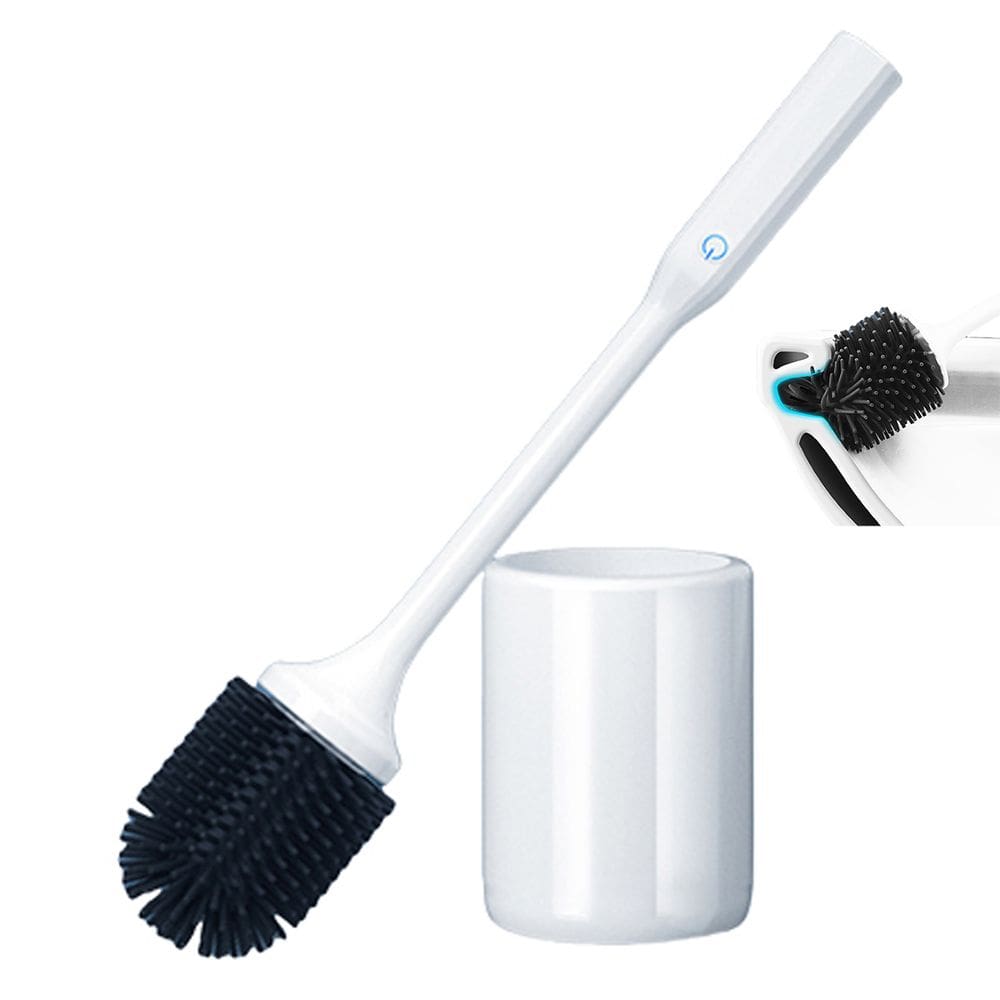 Escova Sanitaria Eletrica Banheiro Vaso Privada Levabo Bateria Recarregavel USB Higiene Faxina Limpeza