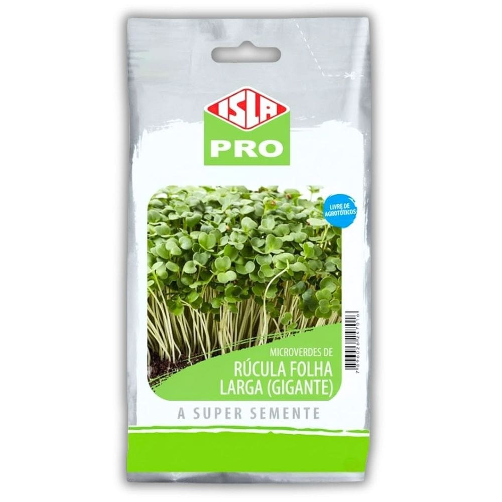 Semente Microverde Rúcula Folha Larga Gigante(100g) ISLA