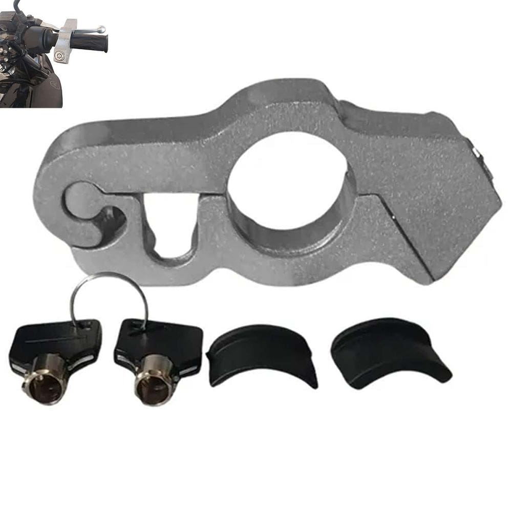 Trava Moto Manete Guidao Manopla Freio Acelerador Motocicleta Embreagem Cadeado AntiFurto Segurança Reforçado Resistente