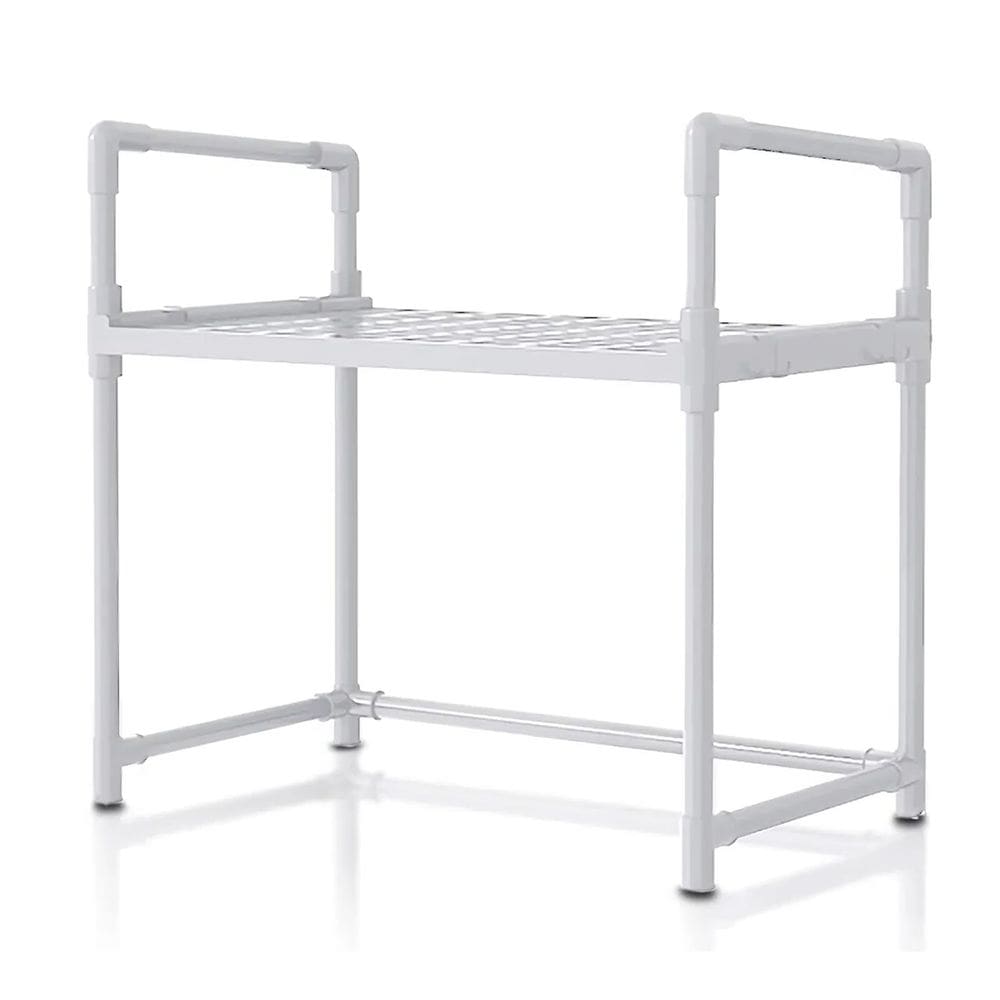 Suporte Rack Microondas Cozinha Organizador Prateleira Gancho Tempero Talher Louça Casa Organizaçao Multiuso