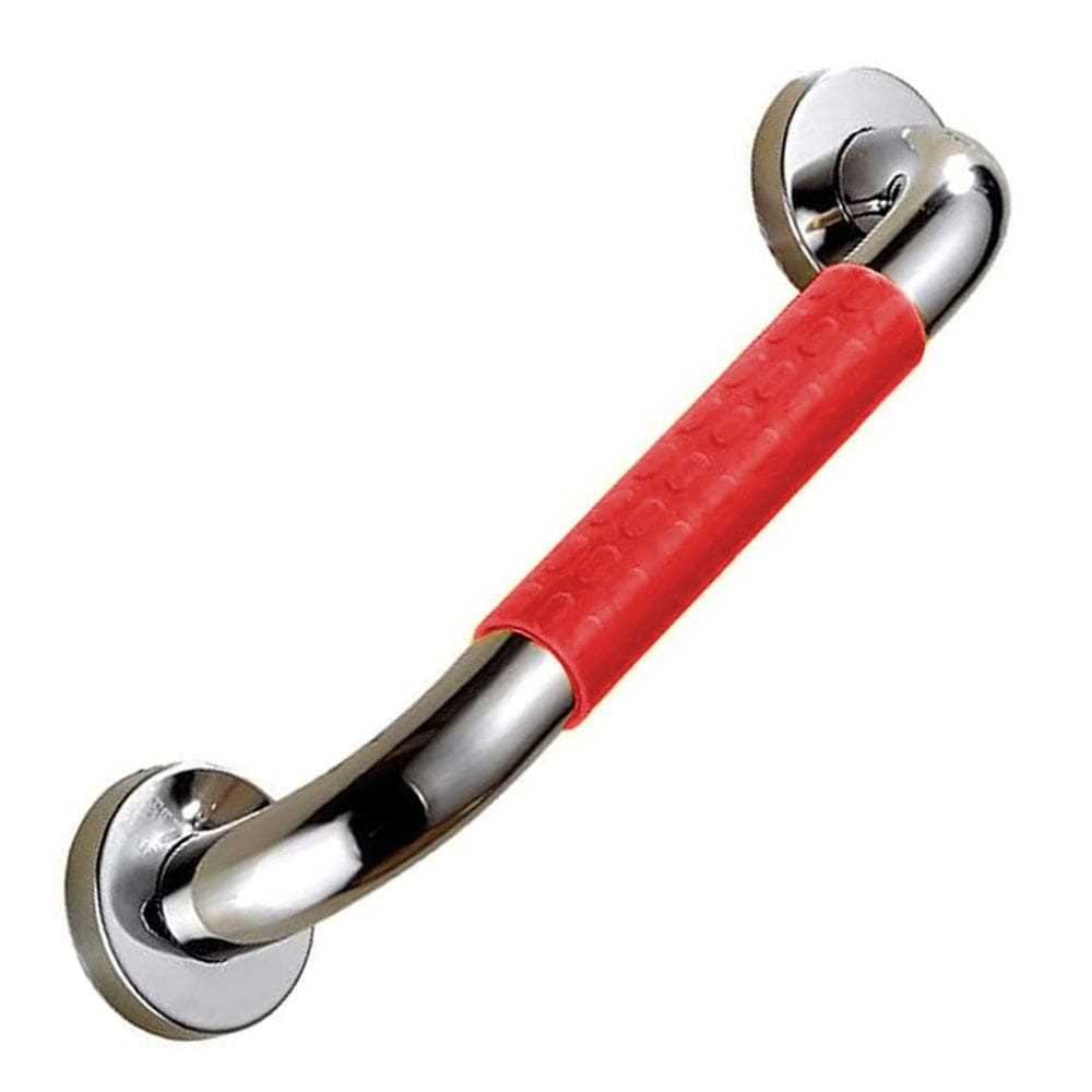 Barra Alça De Apoio Antiderrapante 40cm Aço Inox Banheiro Box Anti Queda Evita Acidentes Gestante Idoso