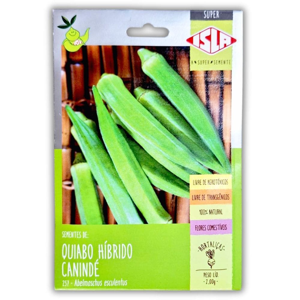 Sementes de Quiabo Híbrido Canindé Super ISLA