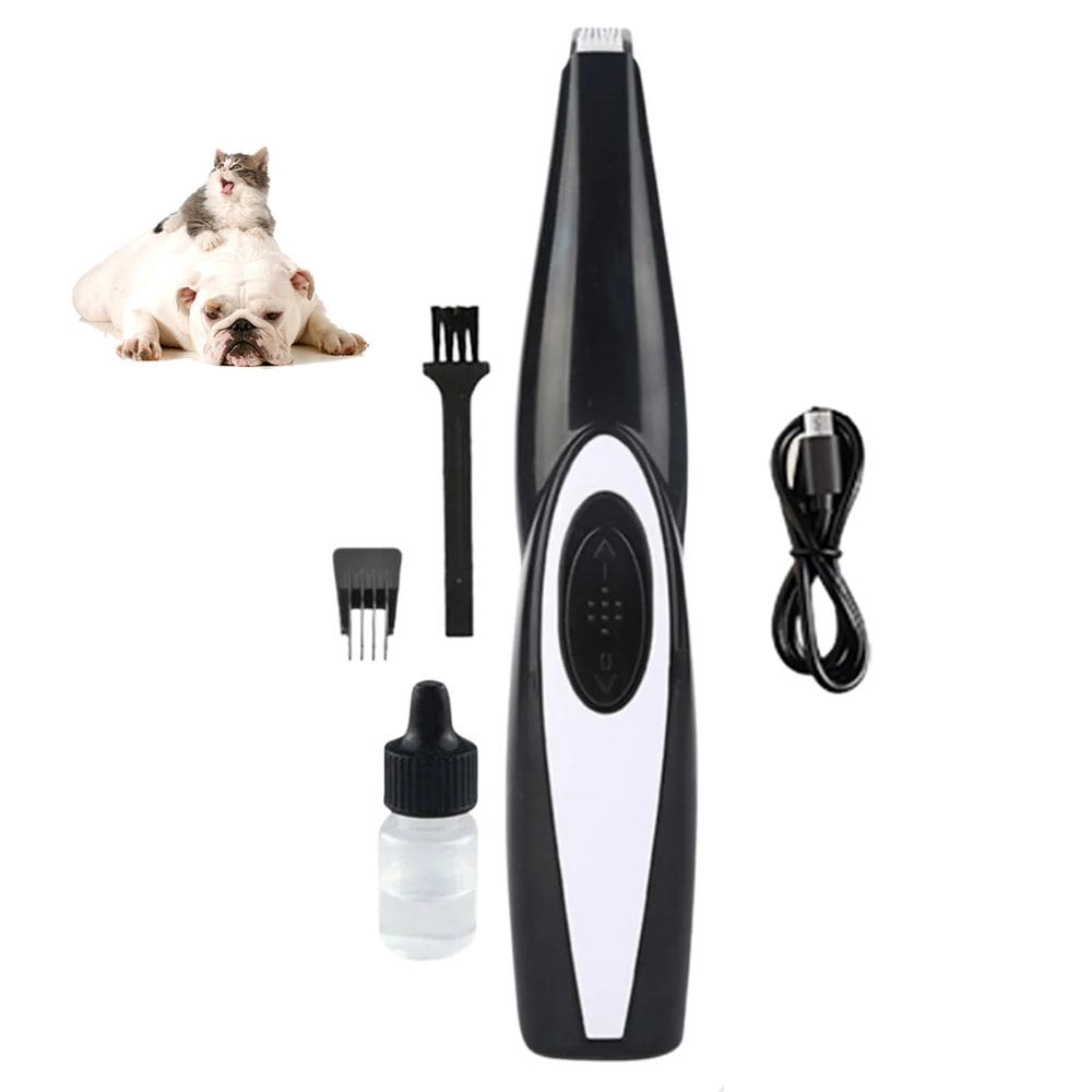 Maquina de Tosa Pata Orelha Gato Cachorro Cao Apara Pelo USB Sem Fio Silencioso Animal de Estimaçao Seguro